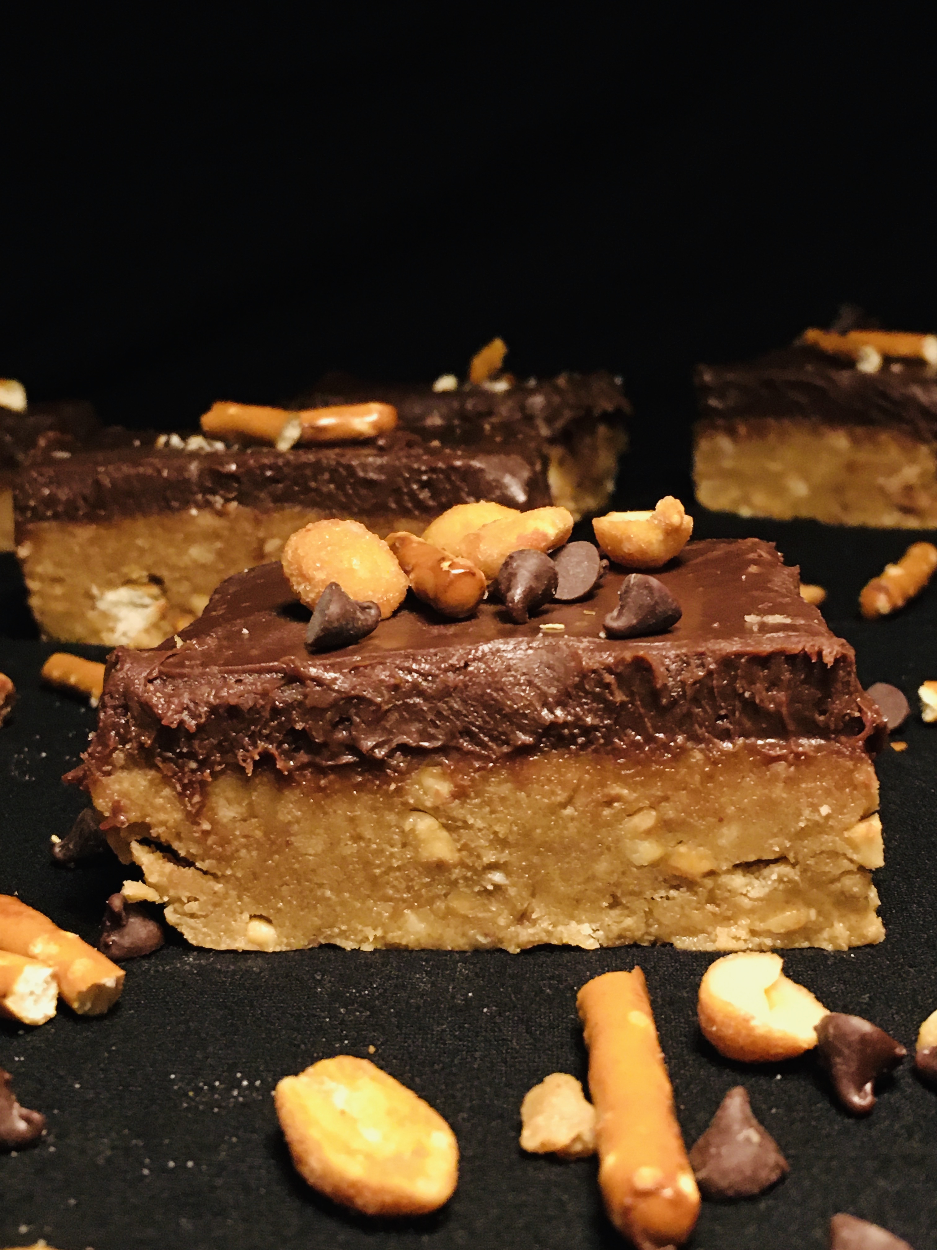Crunchy Peanut Butter Chocolate Bars
