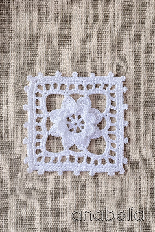Crochet lace motif nr 5 by Anabelia