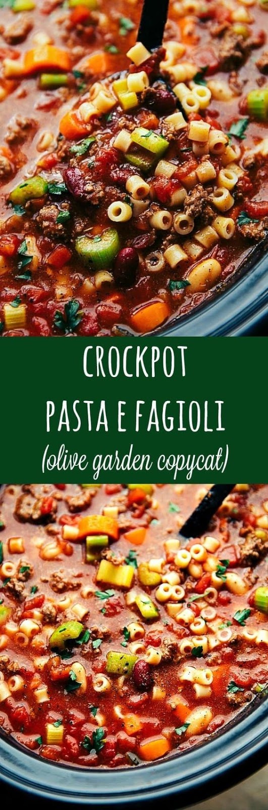 Delicious Crockpot Pasta E Fagioli