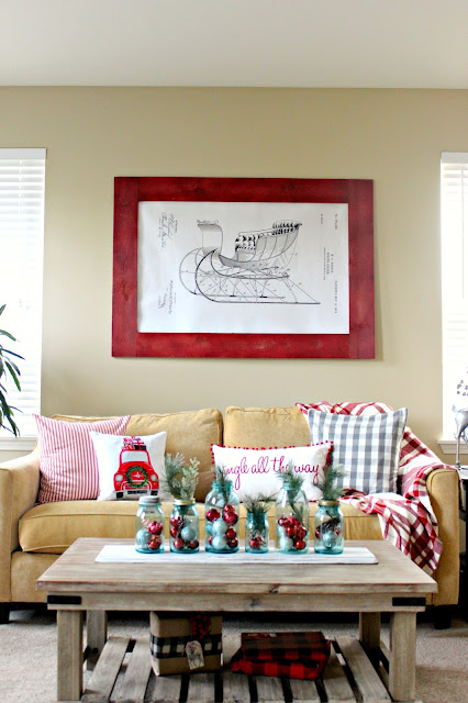 DIY Christmas wall art