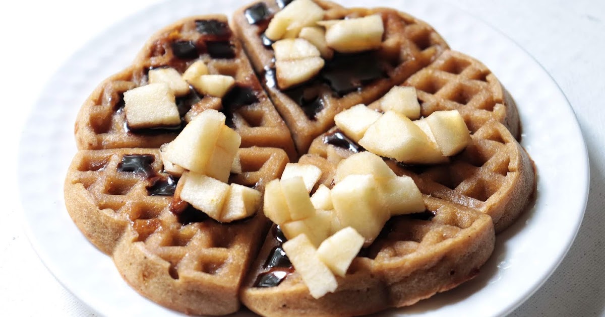 Eggless Whole Wheat Banana Waffles