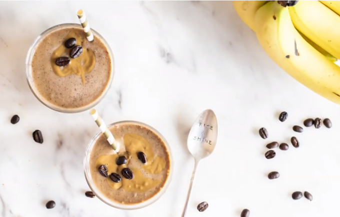 Peanut Butter Espresso Smoothie #drink #recipes