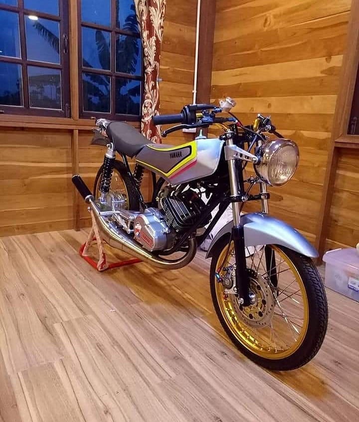 Modifikasi Rx King Warna Silver Original, Polos, Metalik, Doff, Gold