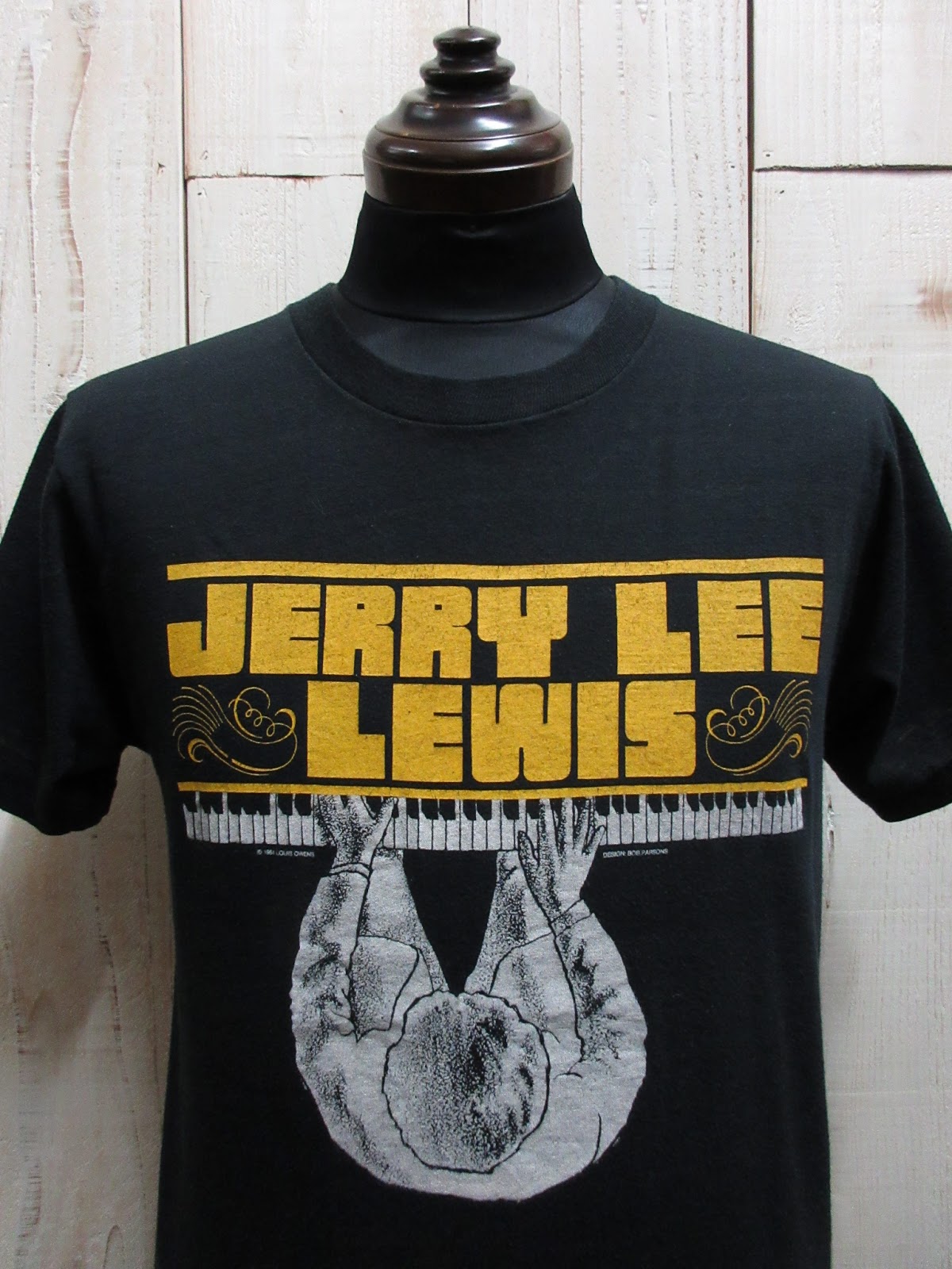 LITTLE REATA: Mid 1980's JERRY LEE LEWIS Tour T-Shirt " ROCK'IN' the