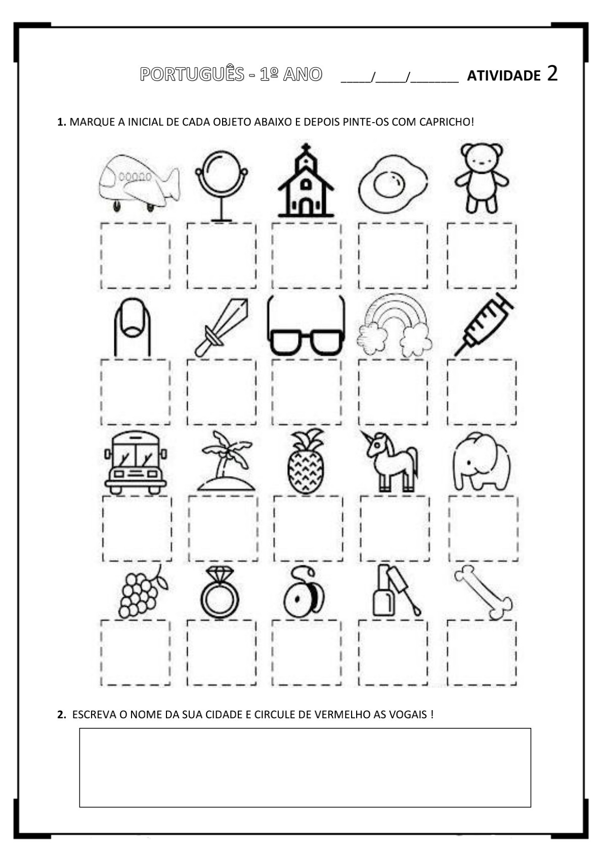 Blog Educação e Transformação: 👍Apostila: atividades para casa - 1º ano