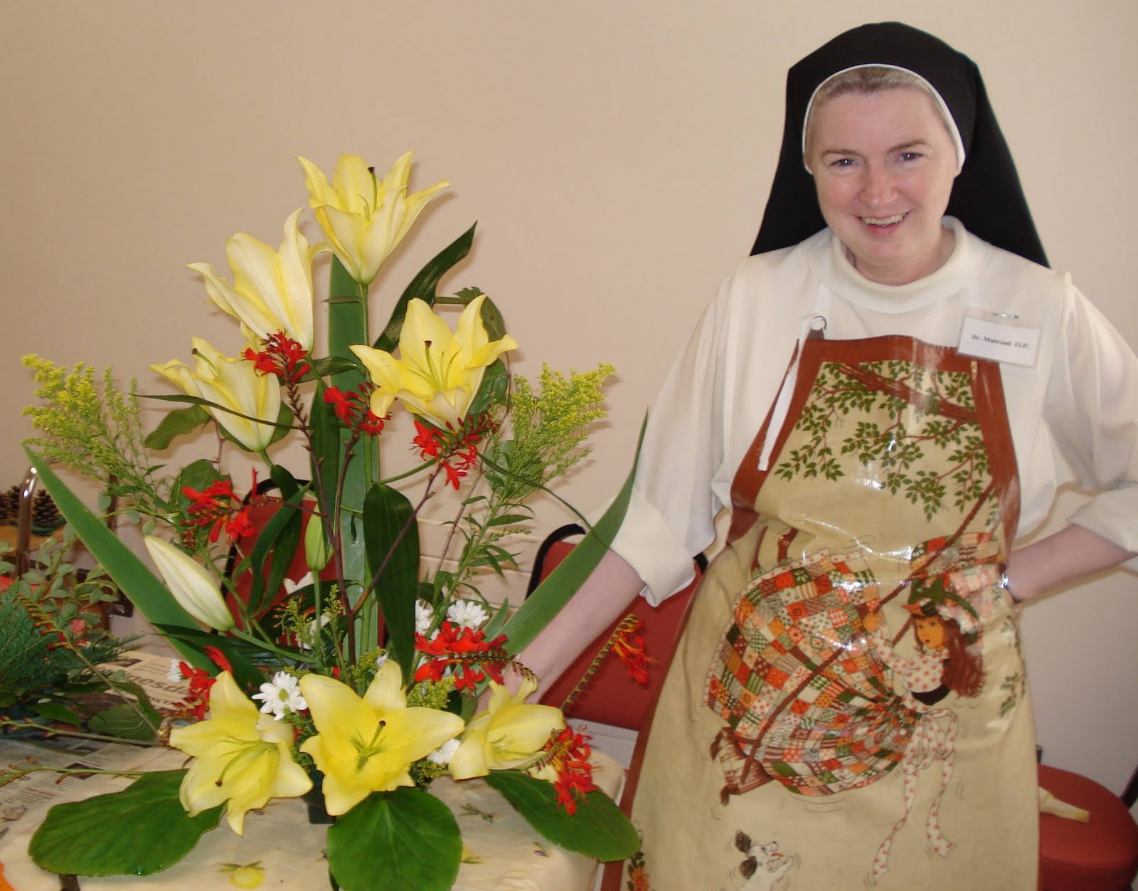 Dominican Nuns Ireland Learning the Art of Flower arrangement