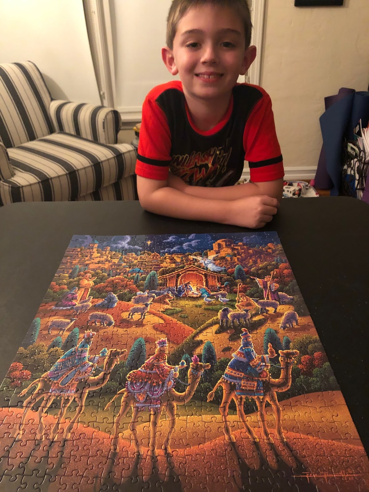 Landon and Ellens PuzzOg {Puzzle Blog} Dowdle Folk Art "Nativity" by