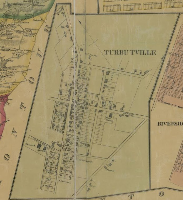 Valley Girl Views A Close Up Look At The 1858 Map Of Turbotville PA