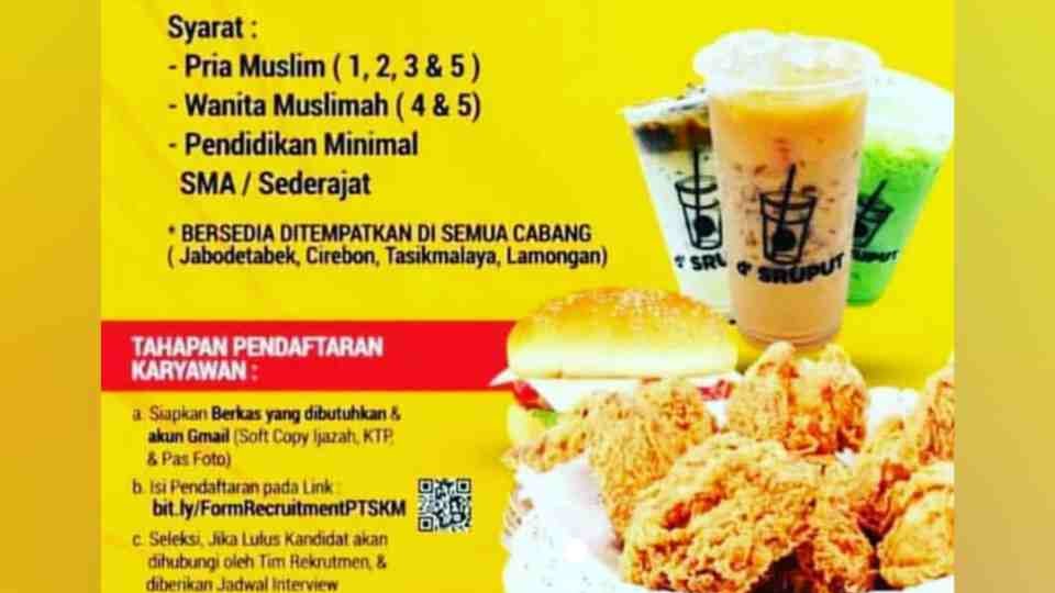 Lowongan Kasir Crew Resto D Besto Bogor 2021