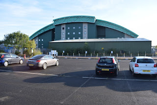 Car park at the western end of the arena