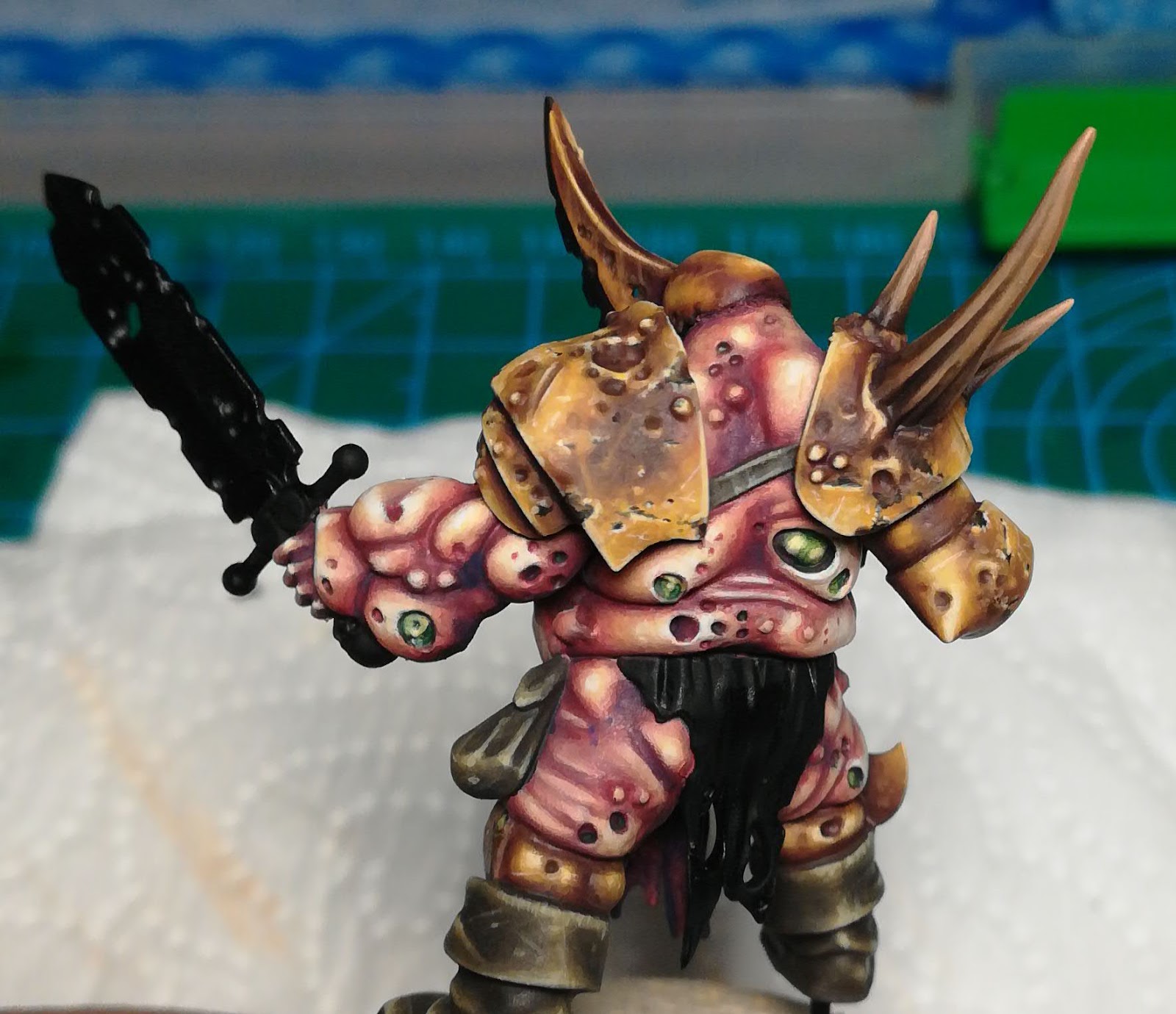 Nurgle Blight King Yellow Armour Colours Note