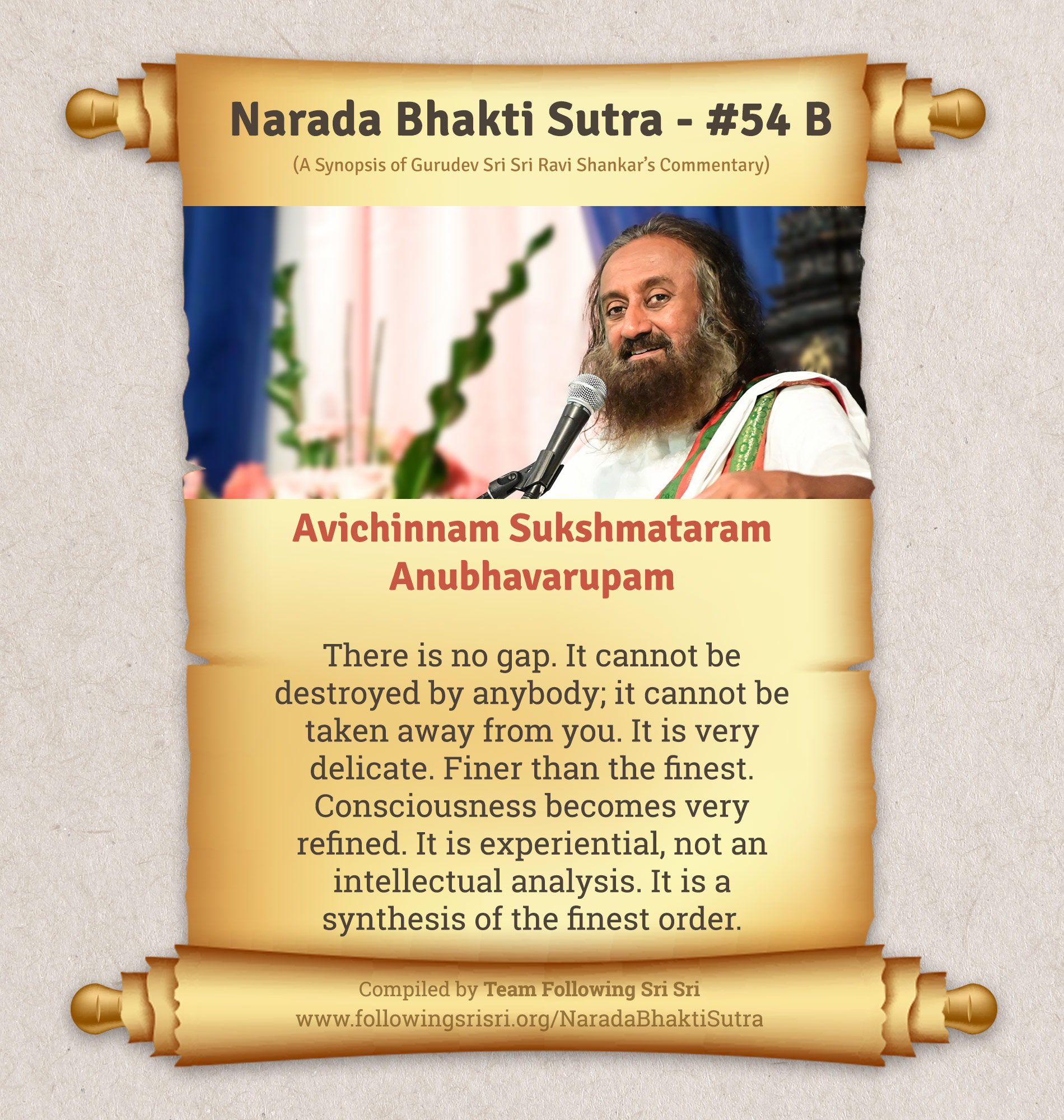 Narada Bhakti Sutras - Sutra 54 B
