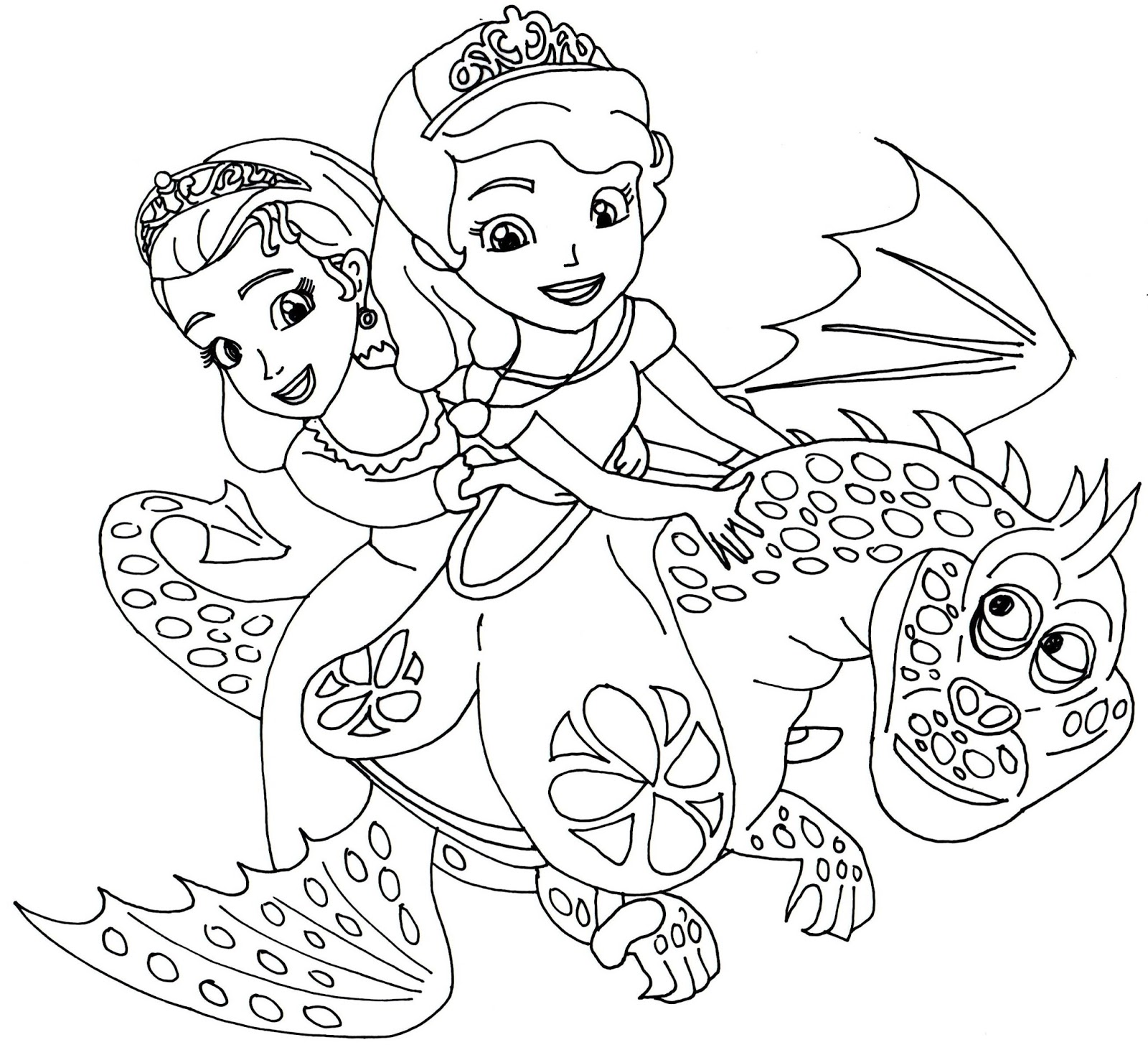 Sofia The First Coloring Pages December 2015