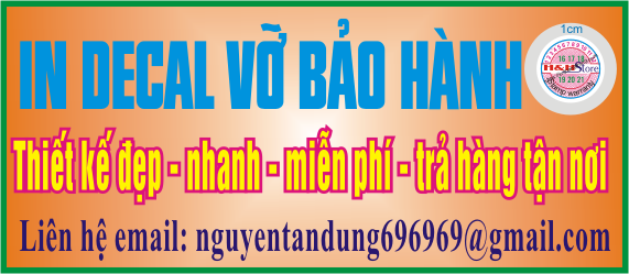 In decal vỡ bảo hành