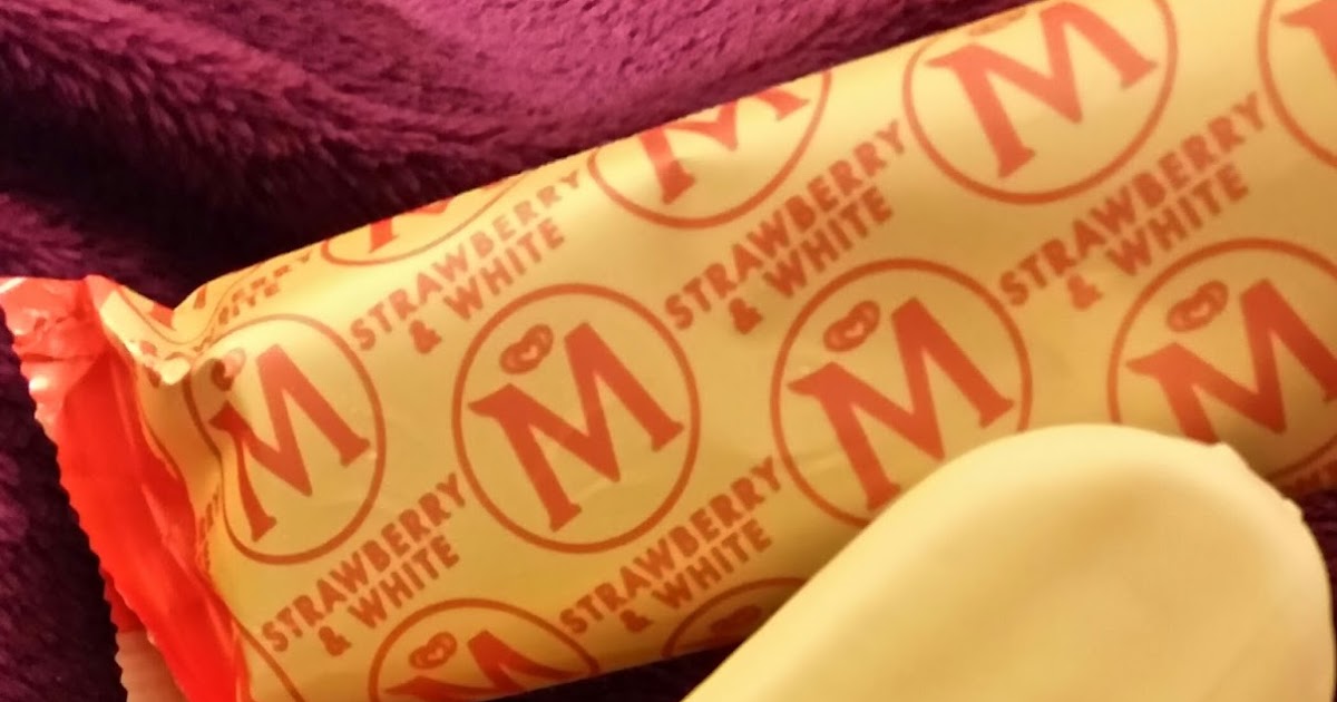 magnum ice cream strawberry white