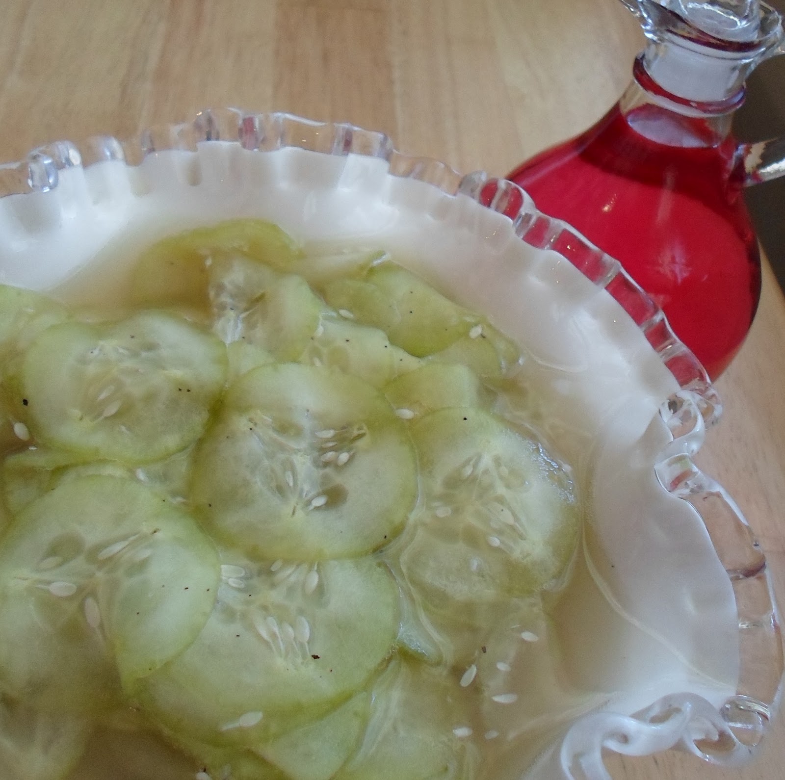 Happier Than A Pig In Mud: Super Simple Cucumber Salad