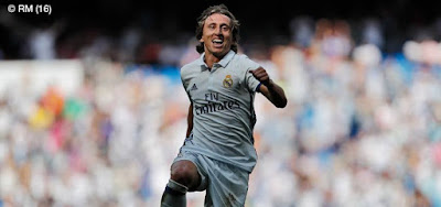 Modric comemora belo gol contra o Osasuna