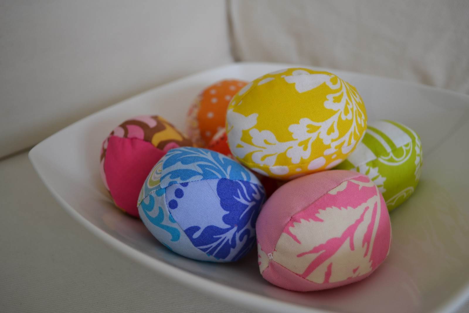 Rag rescue using vintage fabric squares for easter