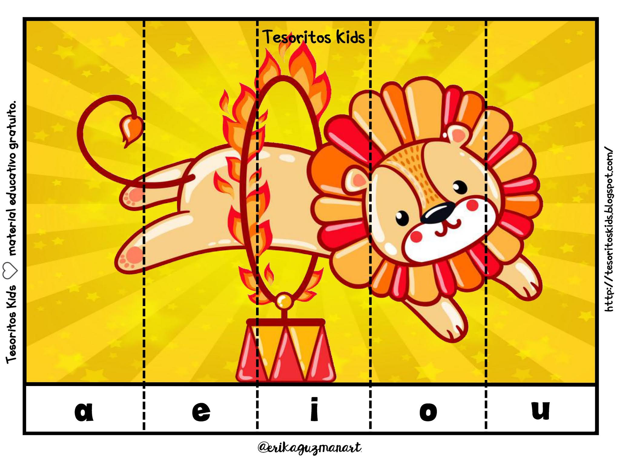 Tesoritos Kids Rompecabezas 🎪🤡 (vocales)