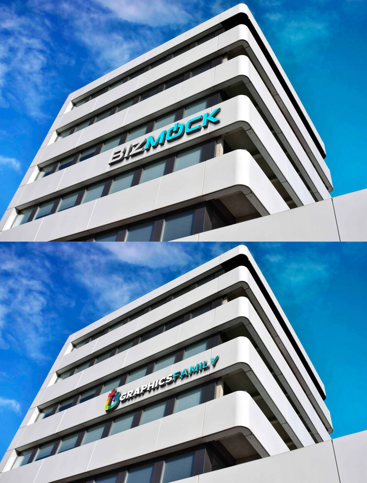 3D Sign Building Logo Mock-Up Free 2 3D Sign Building Logo Mock Up Free Download