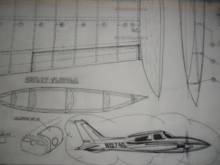 Cessna 310 Q disegno aeromodello rc Oberti Raffaele.
