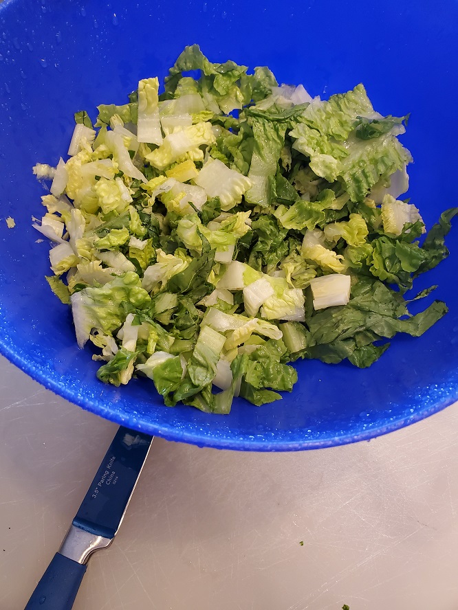 this is chopped Romaine Lettuce