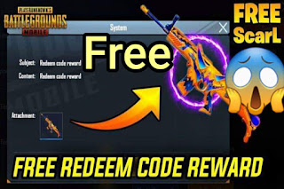 Pubg Mobile Redeem Code For Today Free Scar L Skin