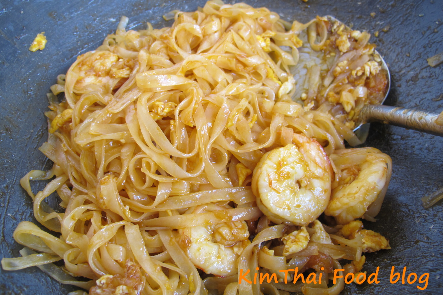 Kim Thai Food Blog Pad Thai Prawns (ผัดไทยกุ้งสด)