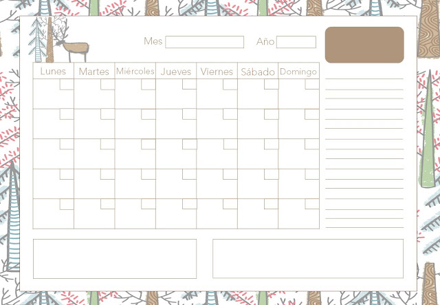 Calendario para imprimir: Guía el año con estilo
