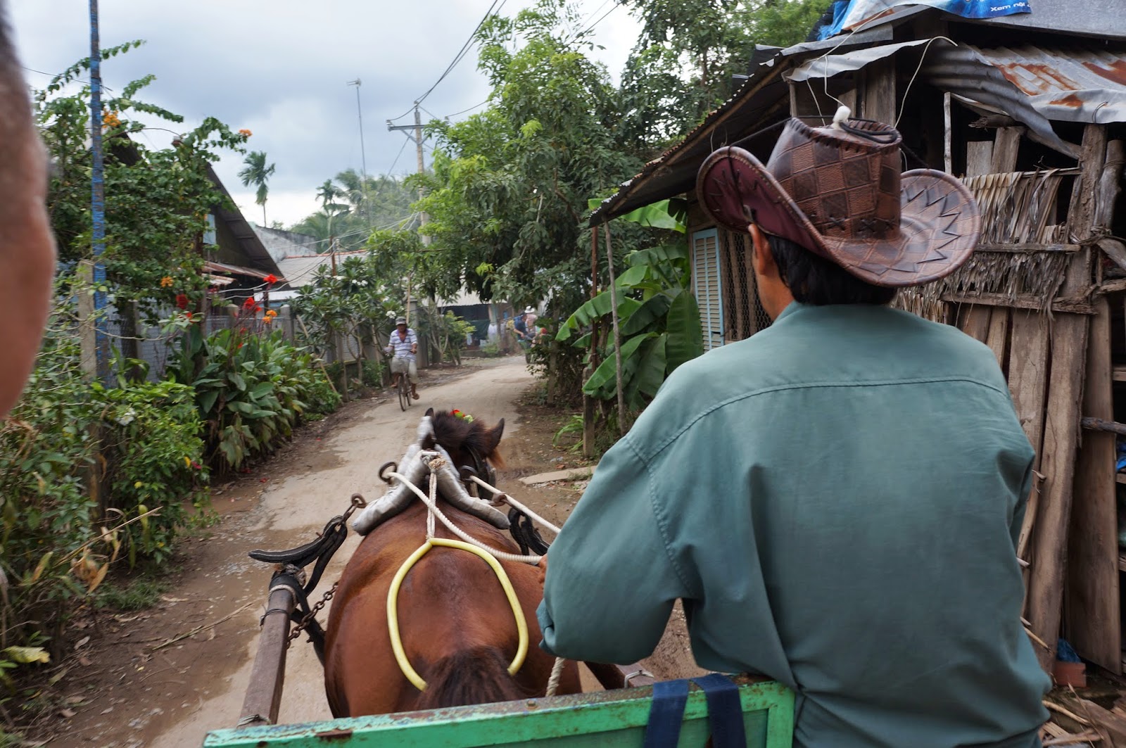 Ending our trip with a horse ride around the village 