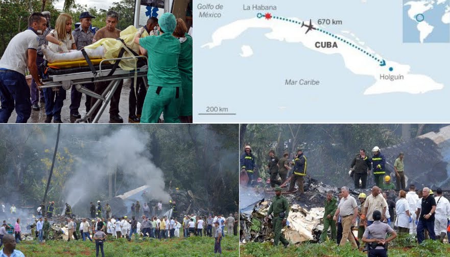 Aereo caduto a Cuba: due giorni di lutto, oltre 100 vittime nell'incidente aereo