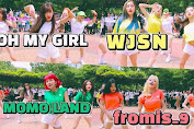 Tonton Oh My Girl, WJSN, MOMOLAND, dan fromis_9 Berkolaborasi Di Idol Cover Dance Challenge