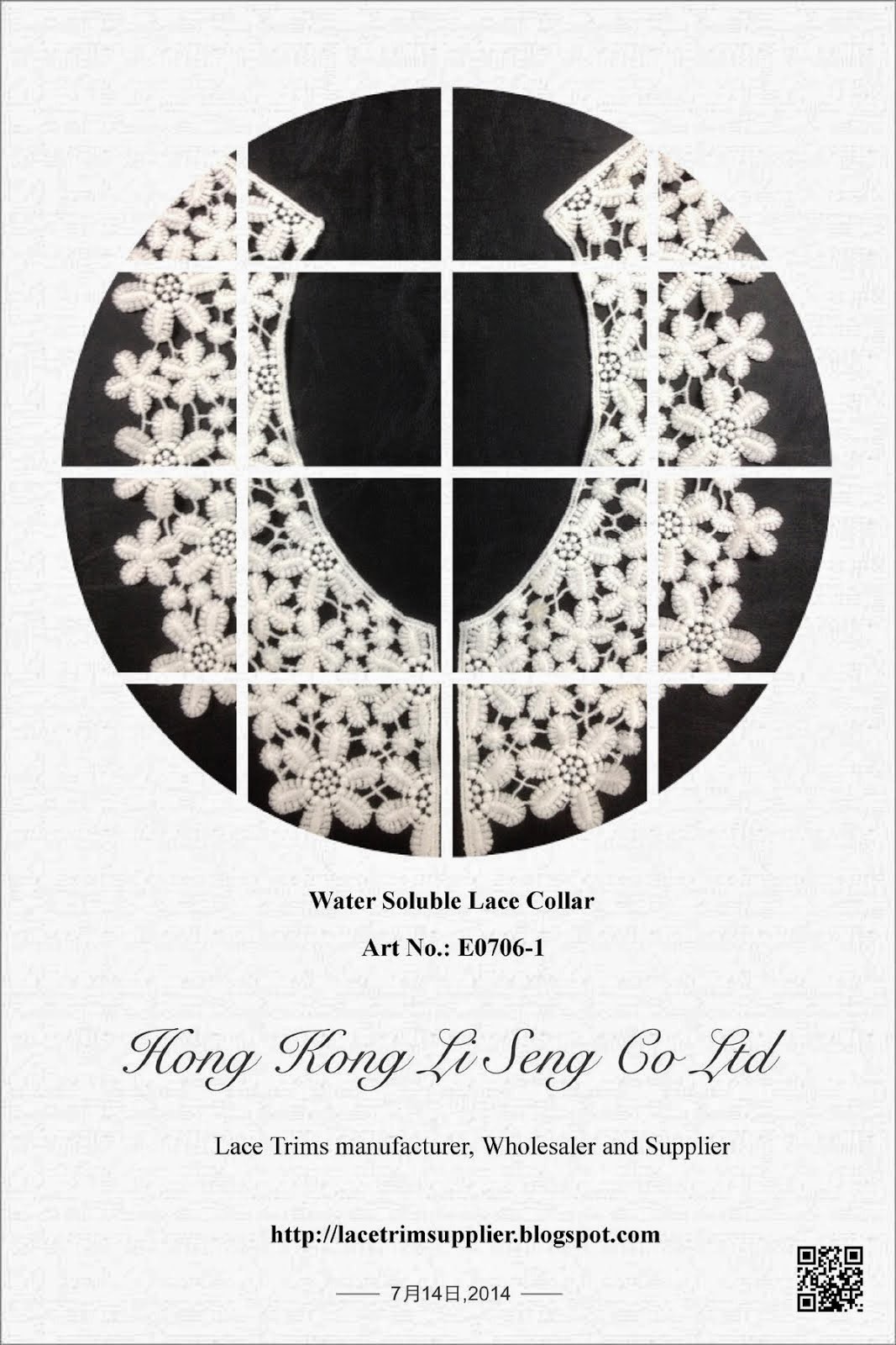 Water Soluble Lace Collar Manufacturer Wholesaler and Supplier " Hong Kong Li Seng Co Ltd "