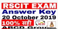 Rscit Exam Answer Key 20 October 2019