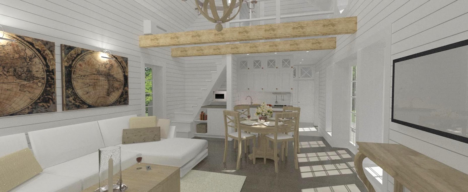 Den vita drömgården: ett eget hus på 45 kvadrat