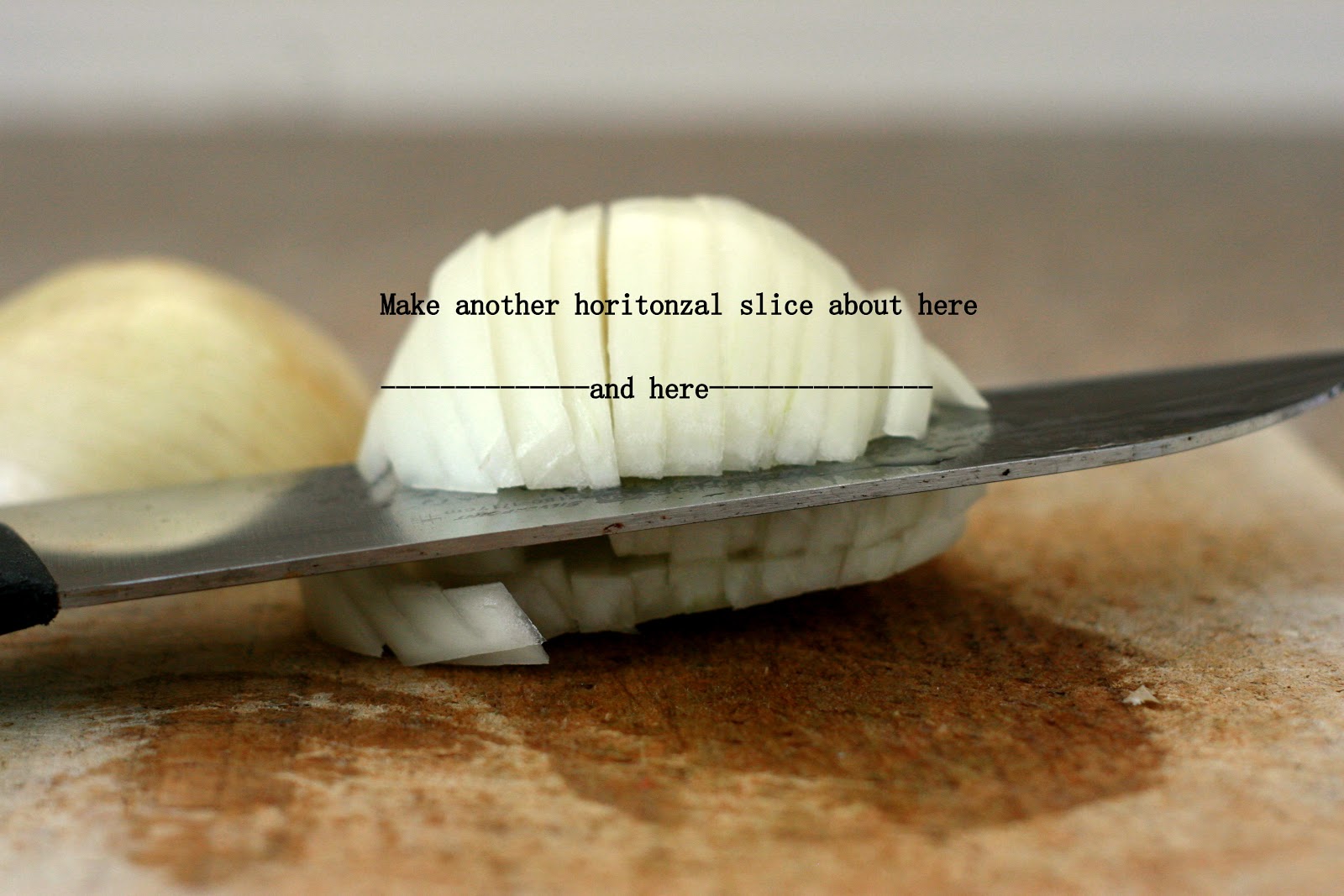 Cooking with Chopin, Living with Elmo How To {Quickly} Dice an Onion