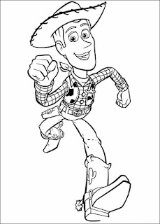 Woody- Toy story coloring page