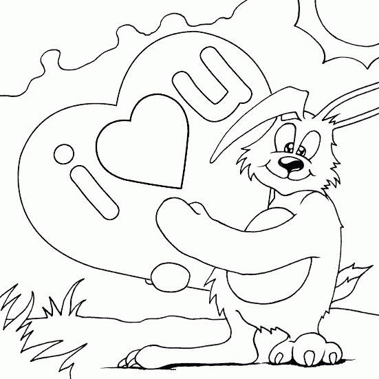 Valentines Day Coloring Pages: I Love You Coloring Pages