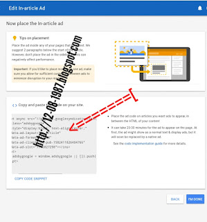 Cara membuat iklan In-Article Adsense Cara membuat iklan In-Article Adsense