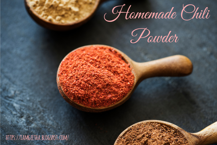 Authentic red chili powder make at home IamGeetha