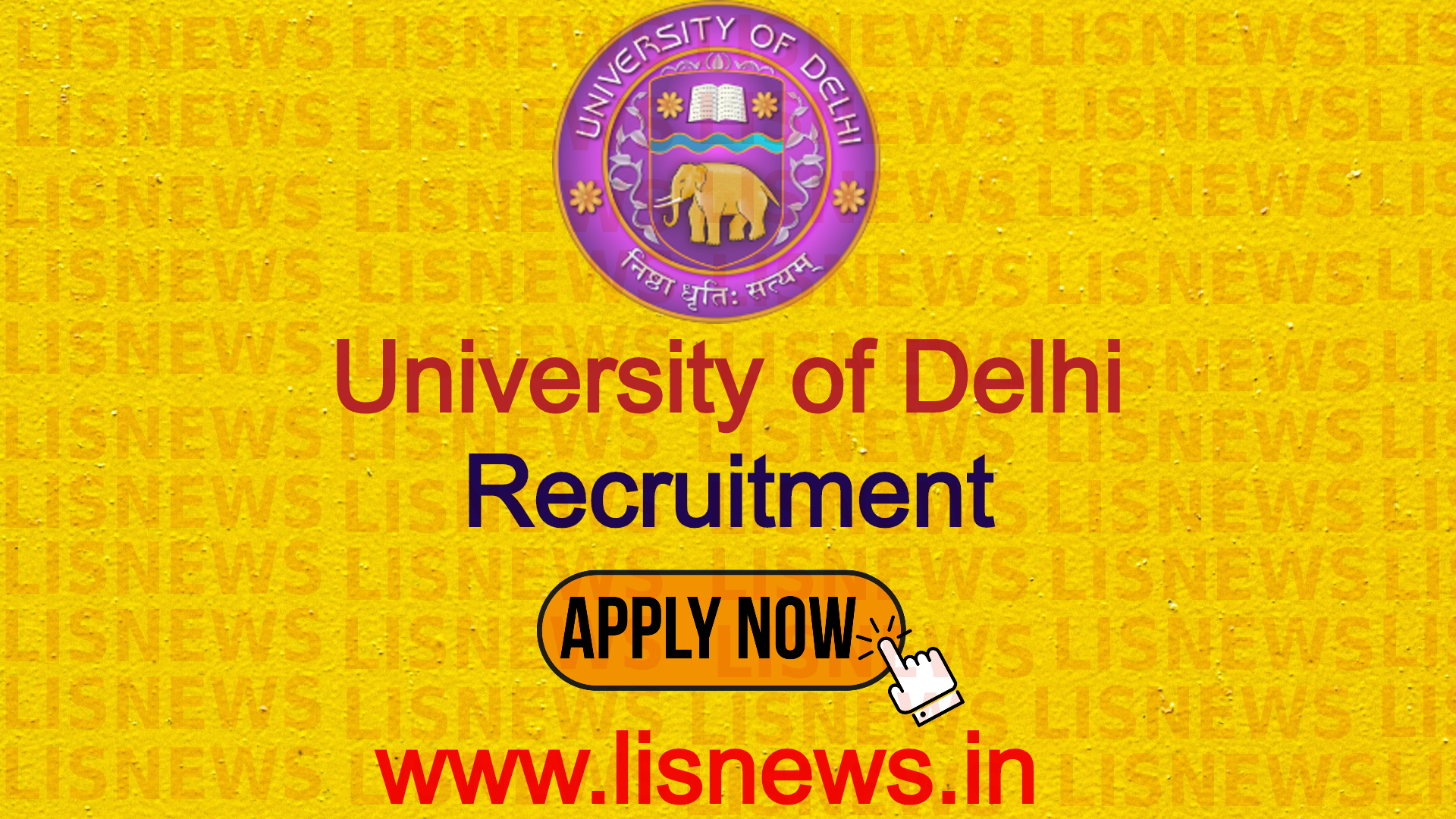 University of Delhi Recruitment 2020 01 post of University Librarian