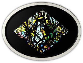 The St Dominic Window in the Queen of Rosary Chapel. Sinsinawa, WI