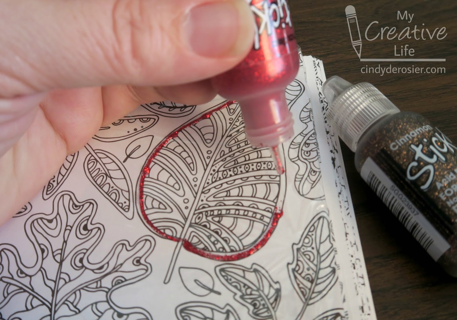 Cindy deRosier: My Creative Life: Wrapping a Gift with a Coloring Book and  Pens