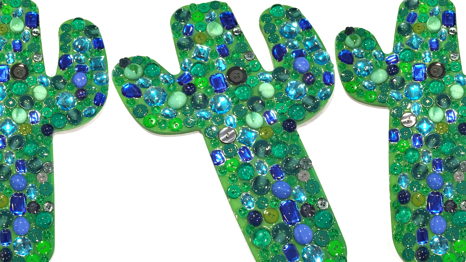 Mark Montano Sparkly Mosaic Cactus DIY