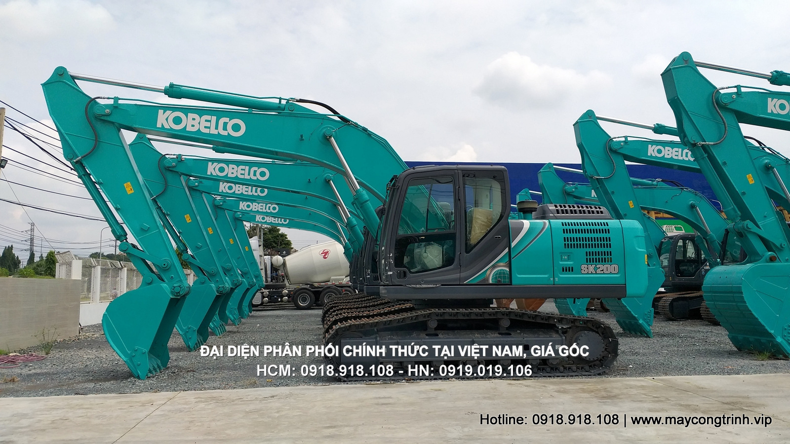 Máy xúc đào Kobelco ( Máy đào, Máy xúc ) SK200-10, gầu 0.93 - 1.2 m3