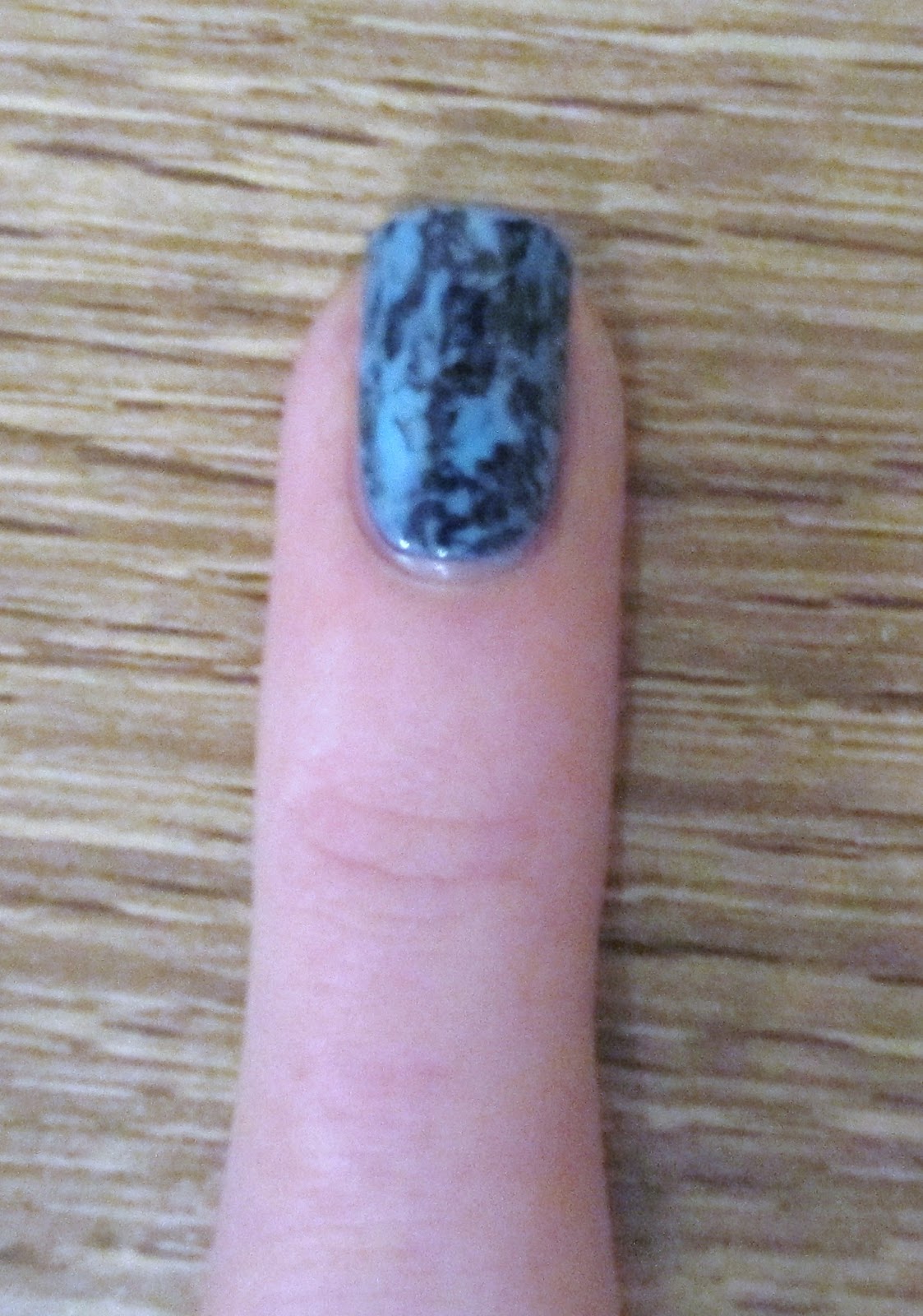 A little bit of everything.... Cling Film Nail Art Tutorial