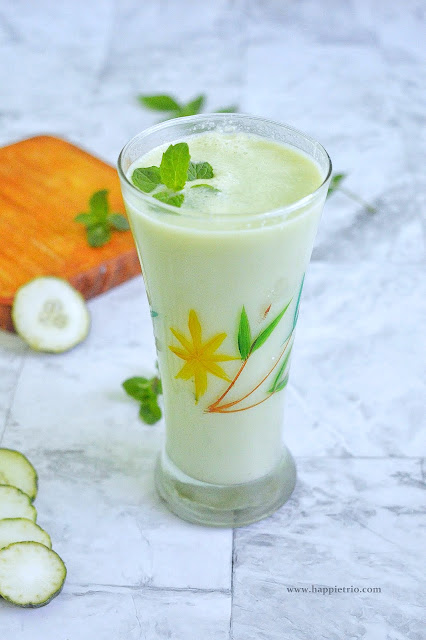 Cucumber Lassi Recipe | Cucumber Mint Cooler 