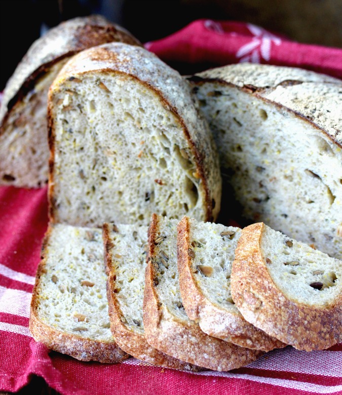 TartineStyle Sourdough Rosemary Polenta Bread Karen's Kitchen Stories