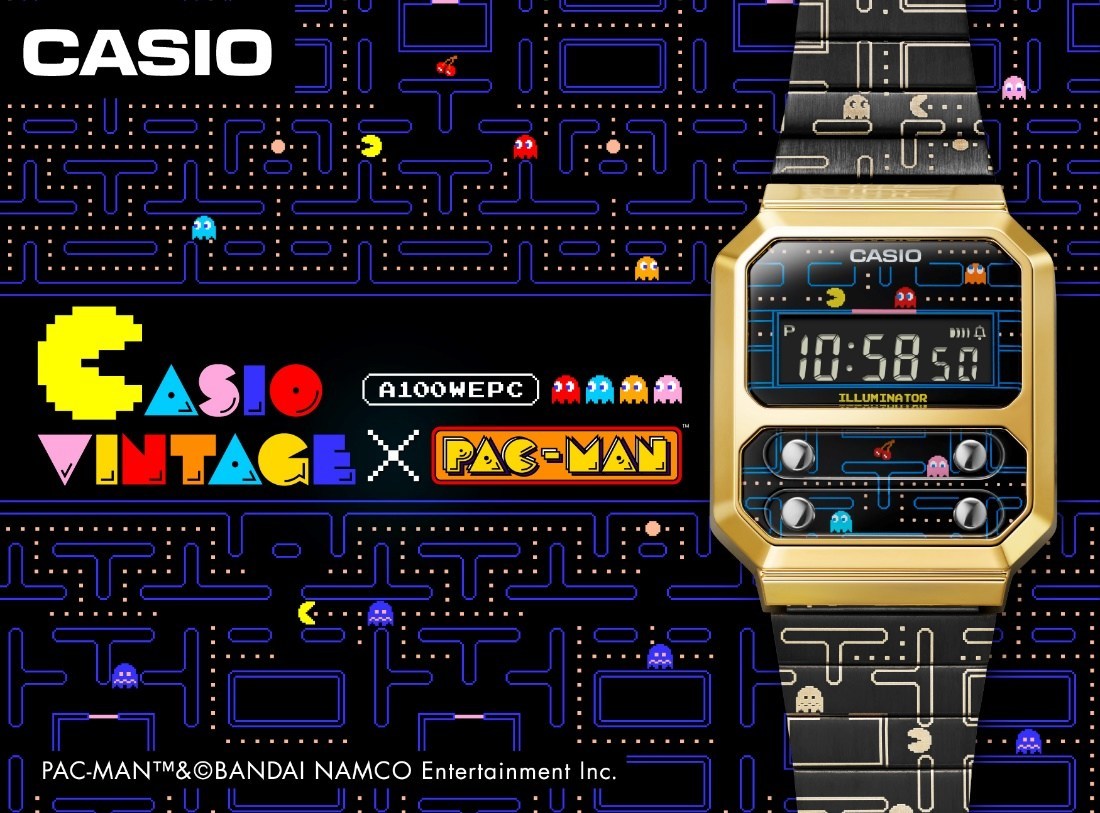 Casio to Release PAC-MAN Collaboration Model with Fun, Retro Styling in a Digital Watch