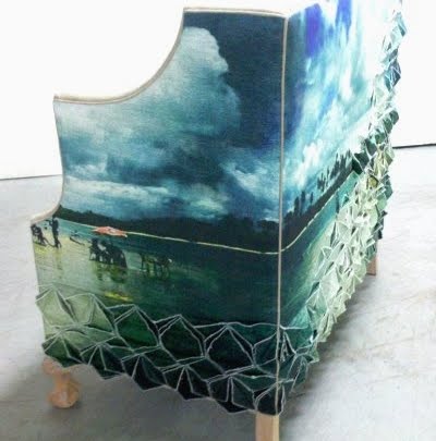 Vanguard chair with seascape